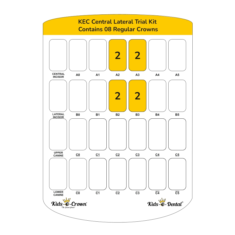 Kids-e-crowns Incisors Trial Kit